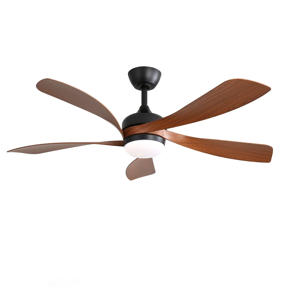 Ventilateur de plafond 42 pouces LED télécommande, 6 vitesses, éclairage 3 couleurs, fonction réversible été/hiver, design flush mount pour chambre et salon – Image 2